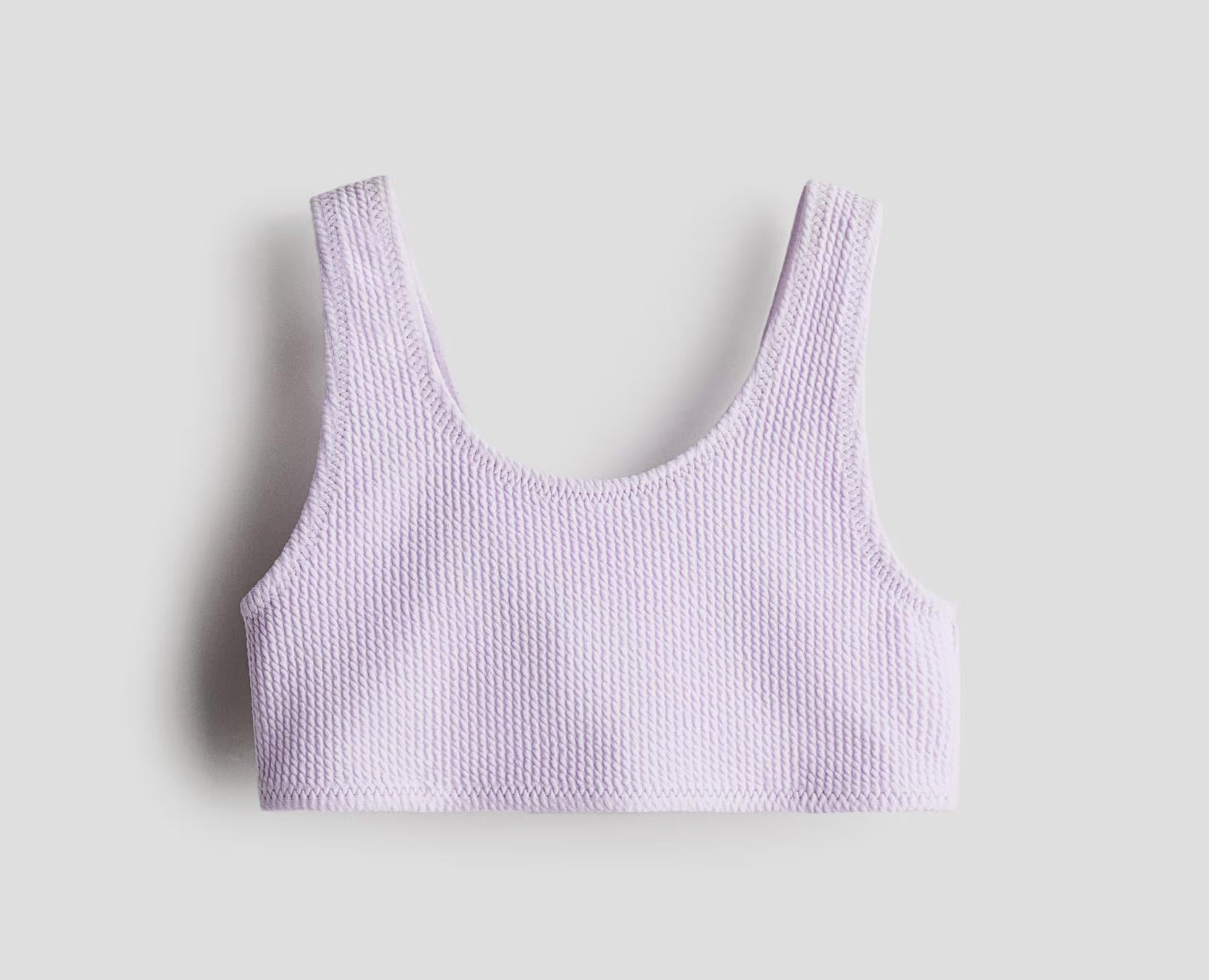 Купальный топ H&M 1276355 122-128 см Сиреневый Купальный топ H&M 1276355 122-128 см Сиреневый