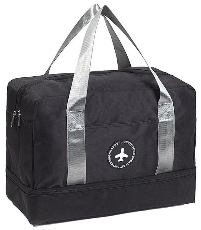 Сумка-рюкзак дорожная полиэстер 40х30х20 см Черный