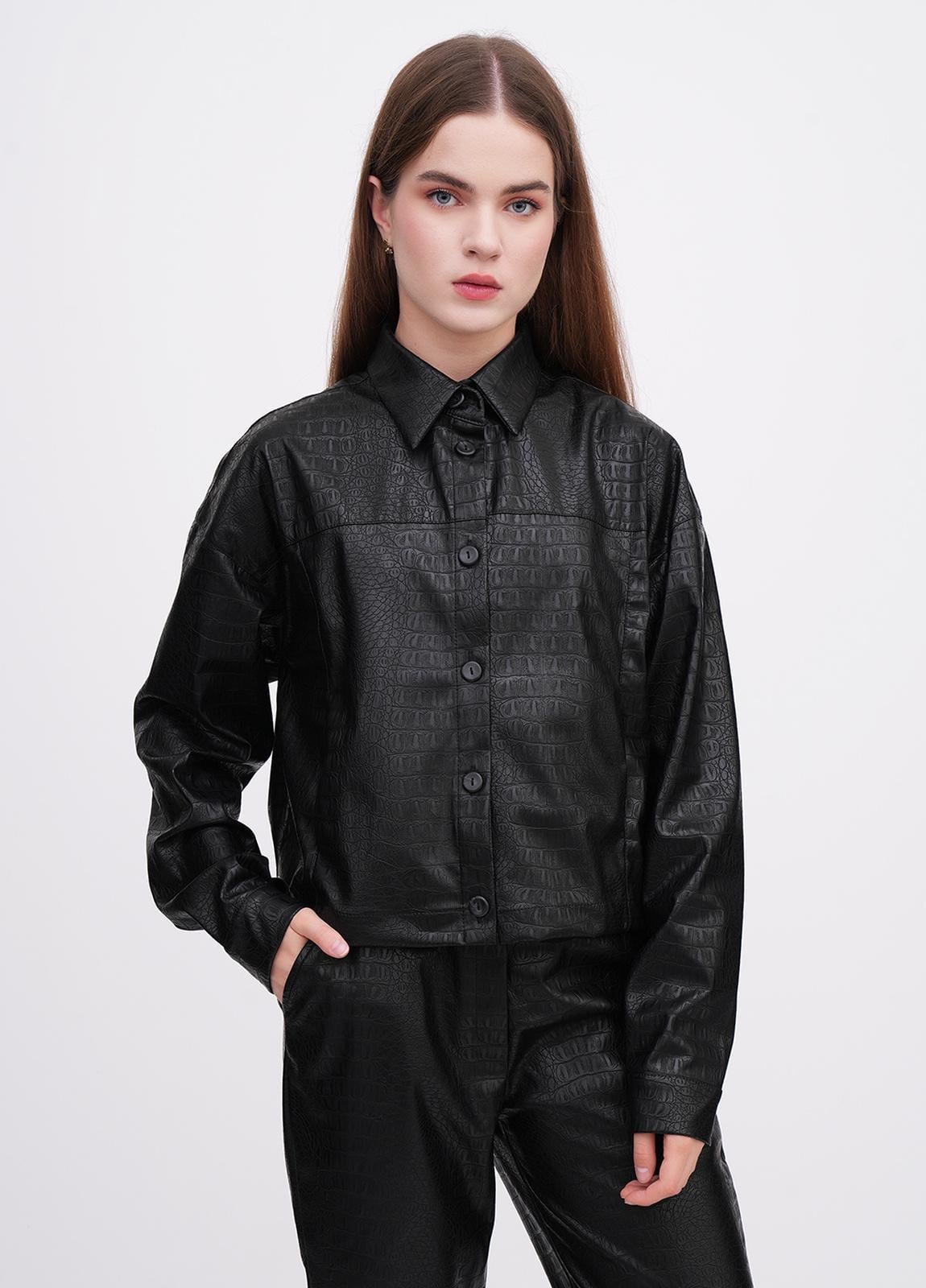Бомбер женский прямой EQUILIBRI W491_074_100 L Черный