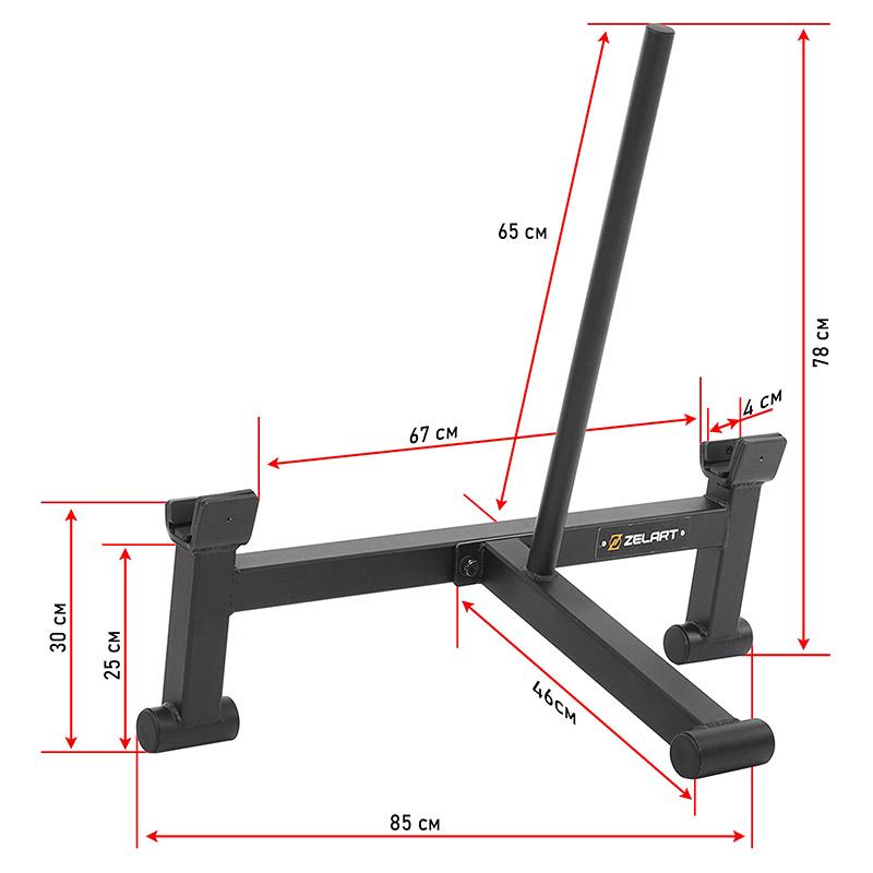 Стойка для штанг TA-9596 Черный (58363200) - фото 15 Стойка для штанг TA-9596 Черный (58363200) - фото 15