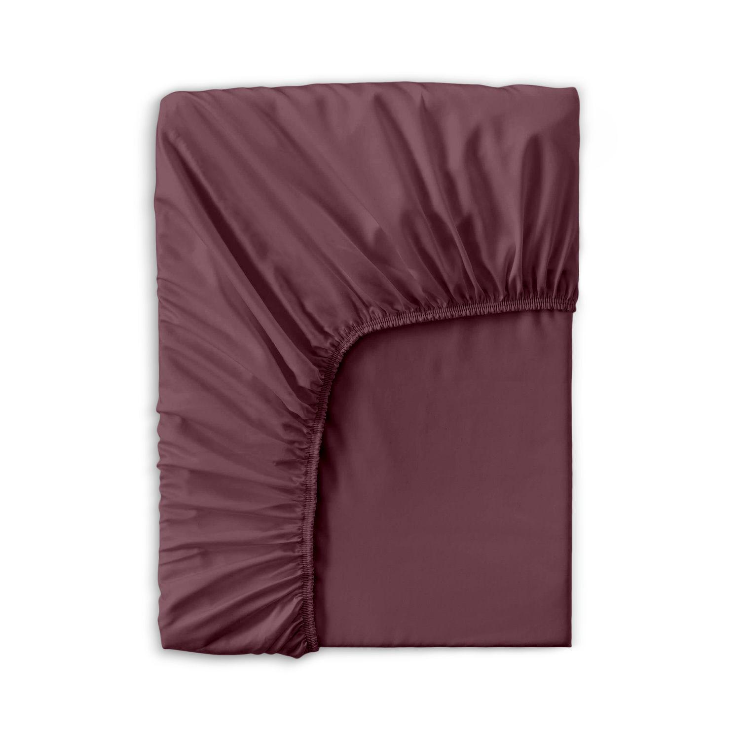 Простынь Cosas Plum на резинке сатин 180x200x30 см (4822052210383)