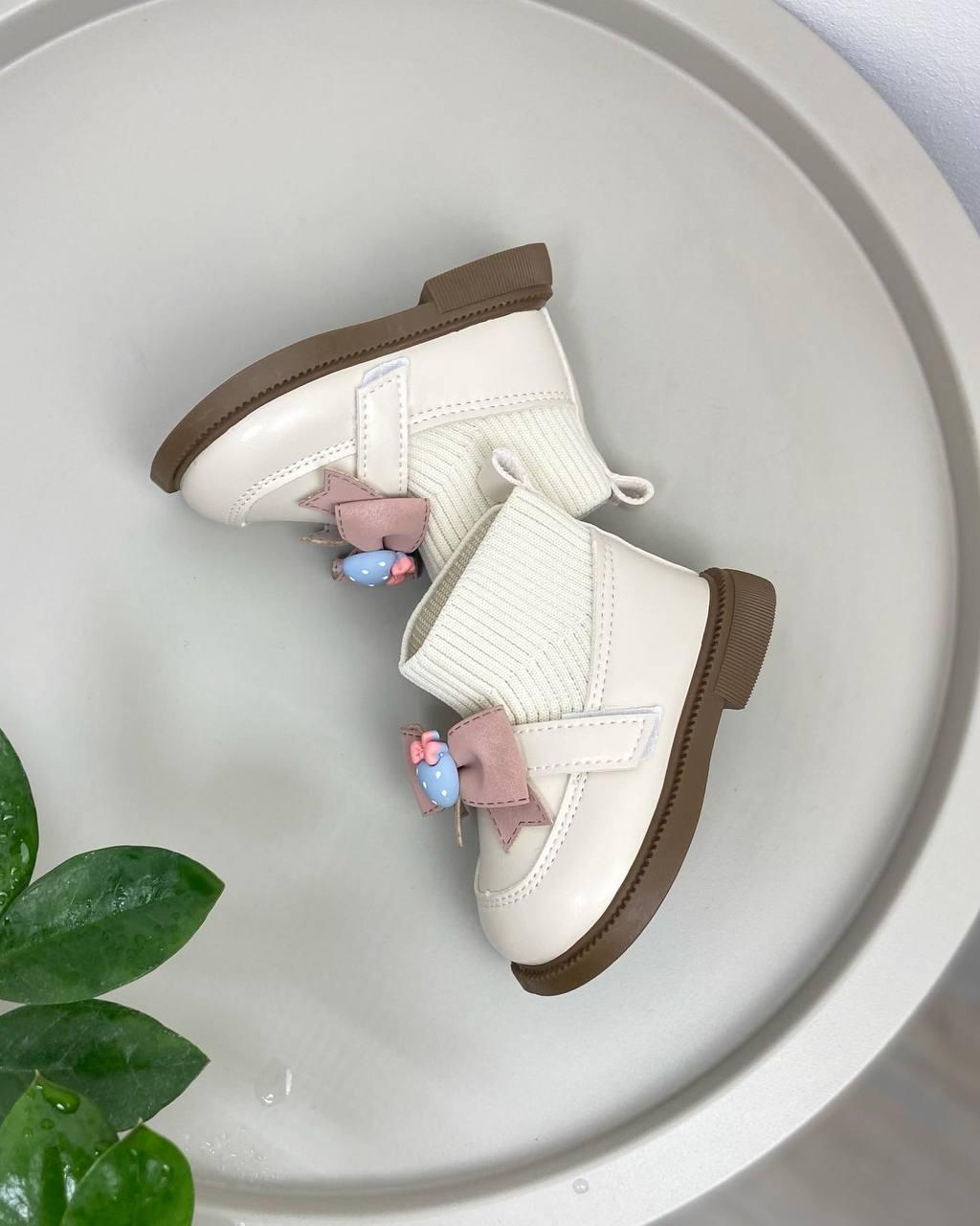 Ботинки осенние детские р. 19 Бежевый (757)