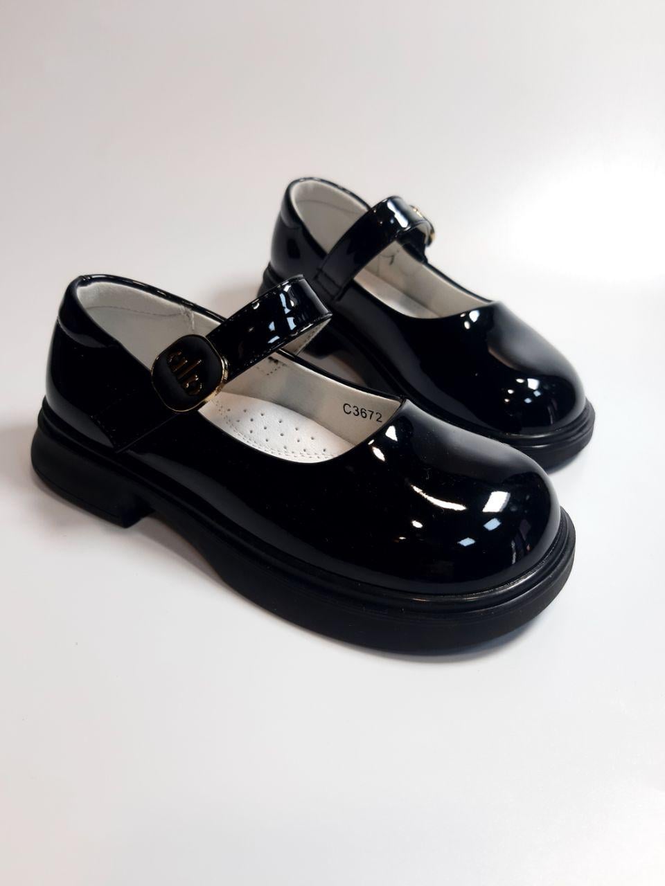 Туфли для девочки Apawwa р. 29 18 см Черный (3672 black) Туфли для девочки Apawwa р. 29 18 см Черный (3672 black)
