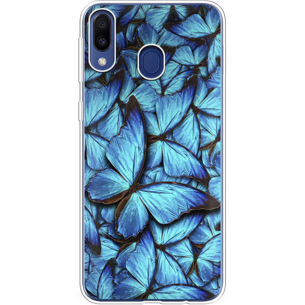 Чохол BoxFace Samsung M205 Galaxy M20 Лазурні Метелики Прозорий силікон (36205-up1550-36205)