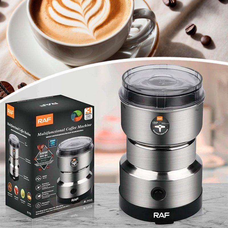 Турка для кави електрична RAF R.127/кавомолка RAF R-7113 нержавіюча сталь - фото 7