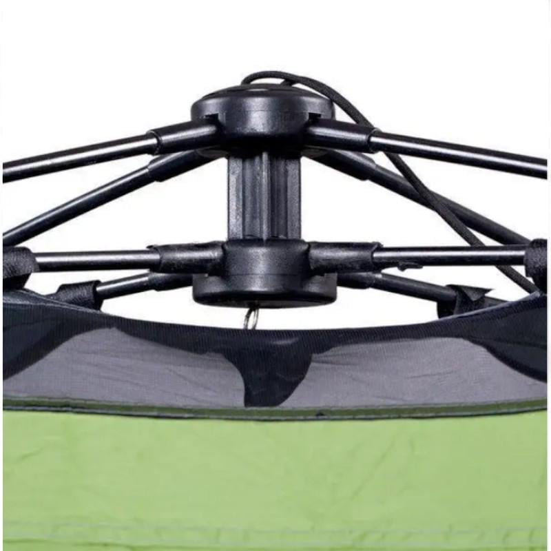 Палатка туристическая трехместная 200x150x110 см Зеленый - фото 6