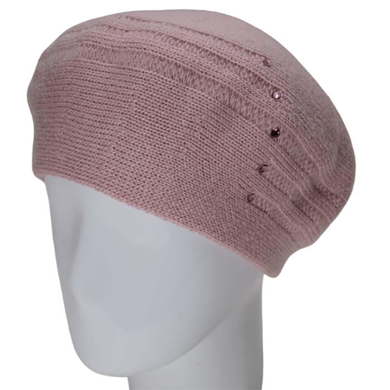 Берет женский Lirus Линия двойной полушерстяной Розовый (119082)