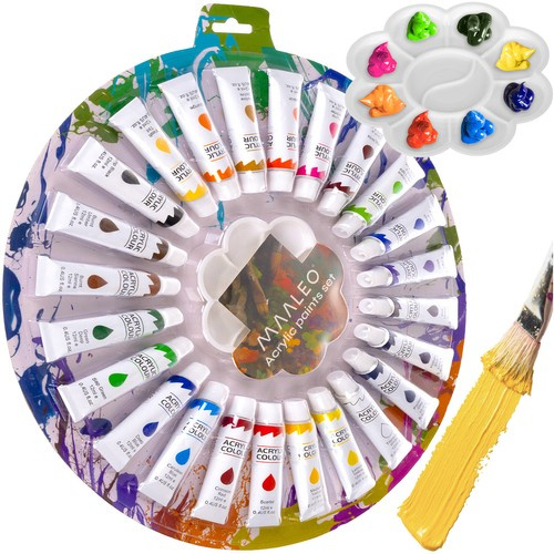 Фарби акрилові Maaleo 24725 12 мл 24 шт. (24725) - фото 4 Фарби акрилові Maaleo 24725 12 мл 24 шт. (24725) - фото 4