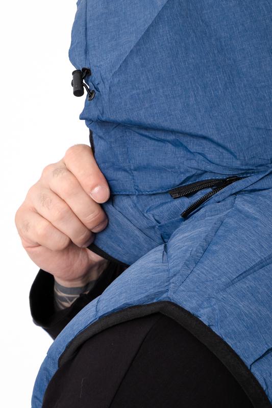 Жилетка демісезонна чоловіча однотонна з капюшоном Носи Своє р. 54 Синій (14270) - фото 5 Жилетка демісезонна чоловіча однотонна з капюшоном Носи Своє р. 54 Синій (14270) - фото 5