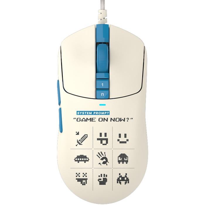 Компьютерная мышка проводная игровая A4Tech Bloody W72 Ultra Pixels Blue Alpha 20K USB-A White/Blue Компьютерная мышка проводная игровая A4Tech Bloody W72 Ultra Pixels Blue Alpha 20K USB-A White/Blue