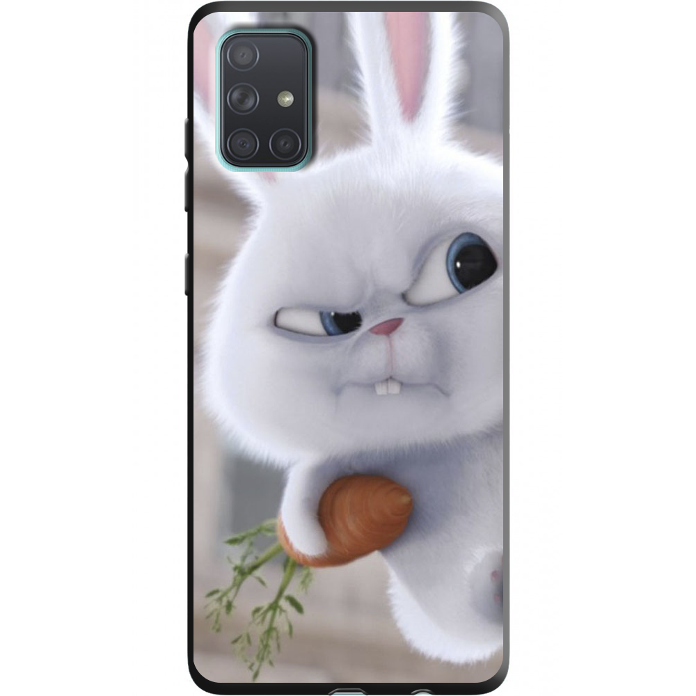 Чехол BoxFace Samsung A715 Galaxy A71 Rabbit Snowball Черный силикон (38850-up1116-38948)