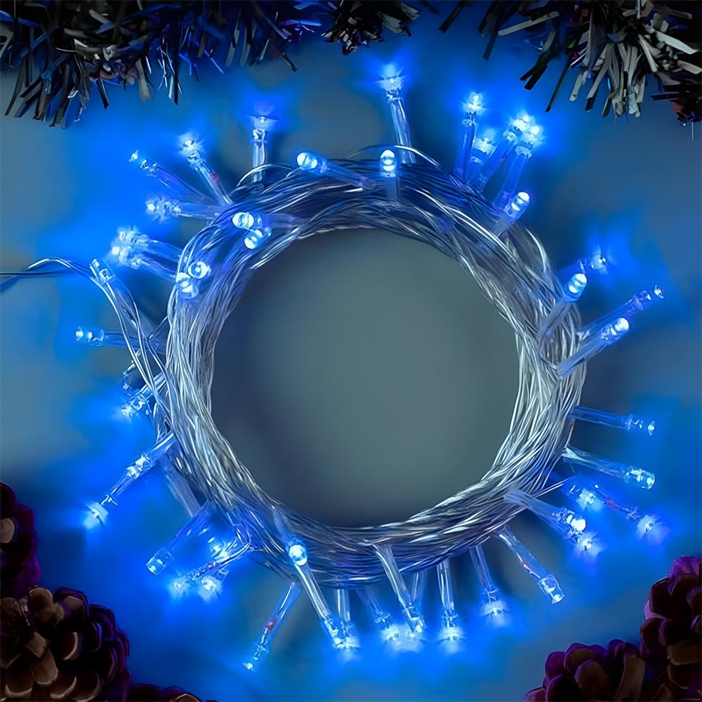Гирлянда светодиодная на елку 10 м 200 LED Синий