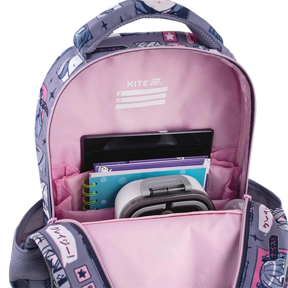 Шкільний набір KITE Education Anime Girl рюкзак/пенал/сумка для взуття (SET_K25-773M-5) - фото 6 Шкільний набір KITE Education Anime Girl рюкзак/пенал/сумка для взуття (SET_K25-773M-5) - фото 6