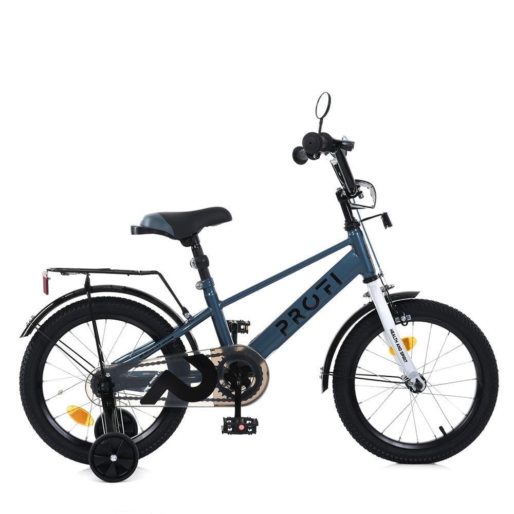 Дитячий велосипед PROF1 Brave 16" з багажником Хакі - фото 2 Дитячий велосипед PROF1 Brave 16" з багажником Хакі - фото 2