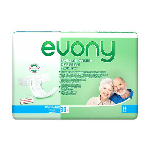 Подгузники для взрослых EVONY 2 Medium 30 шт. 7% (109156)