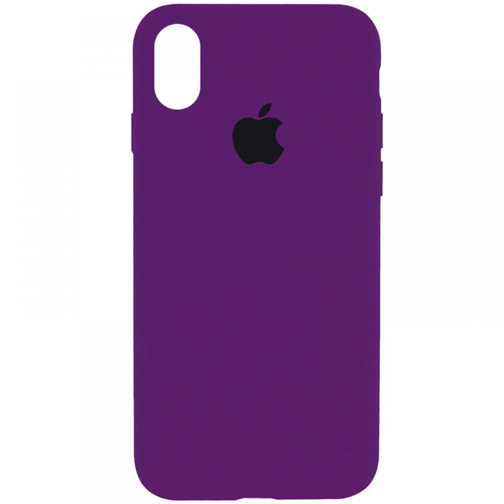 Оригинальный силиконовый чехол на Apple Iphone XR Purple Оригинальный силиконовый чехол на Apple Iphone XR Purple