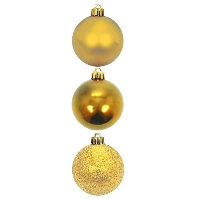 Набор пластиковых новогодних шаров Flora 17 шт. d 5 см (43139)