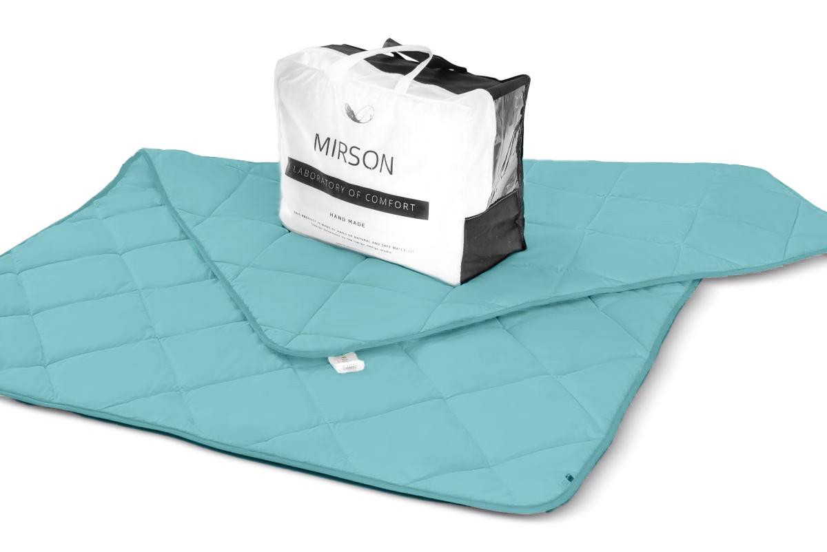 Одеяло шелковое MirSon №1646 Eco всесезонное 110х140 Light blue (2200002652742) - фото 2