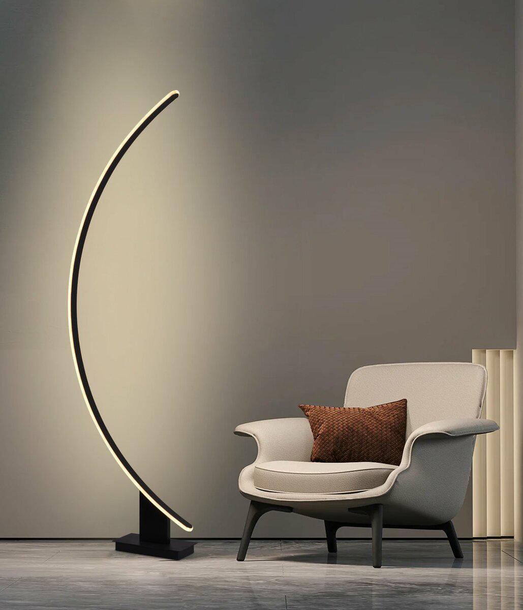 Торшер современный светодиодный Valeso LDD1007 BK 76W Черный - фото 2