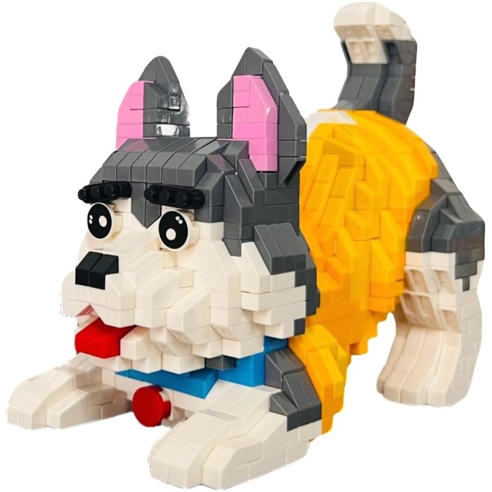Конструктор-фигурка Daya Mini Blocks Хаски 3D для детей от 8 лет 952 дет. (3015450385)