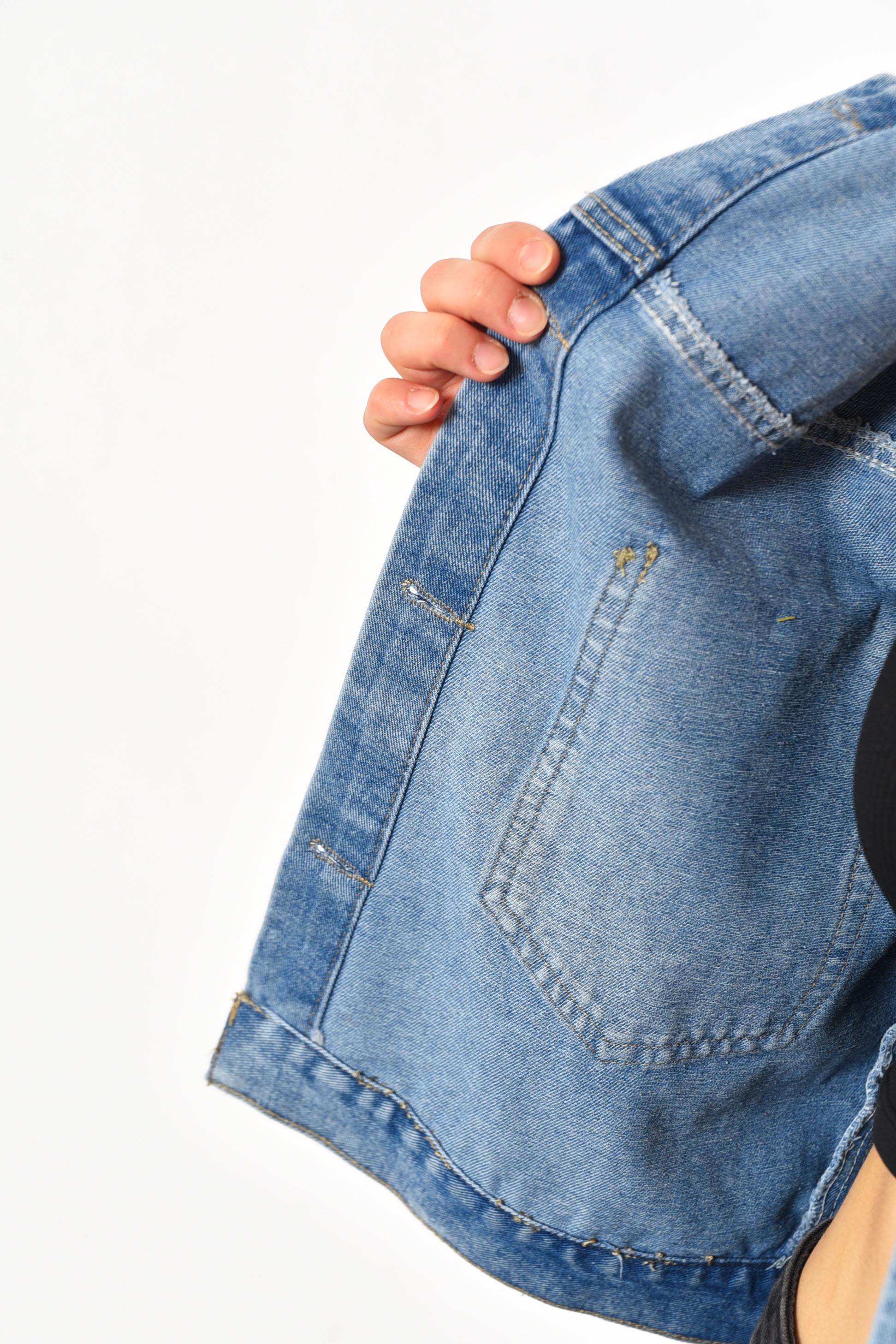 Джинсовка женская 2XL Синий (184229) - фото 4 Джинсовка женская 2XL Синий (184229) - фото 4