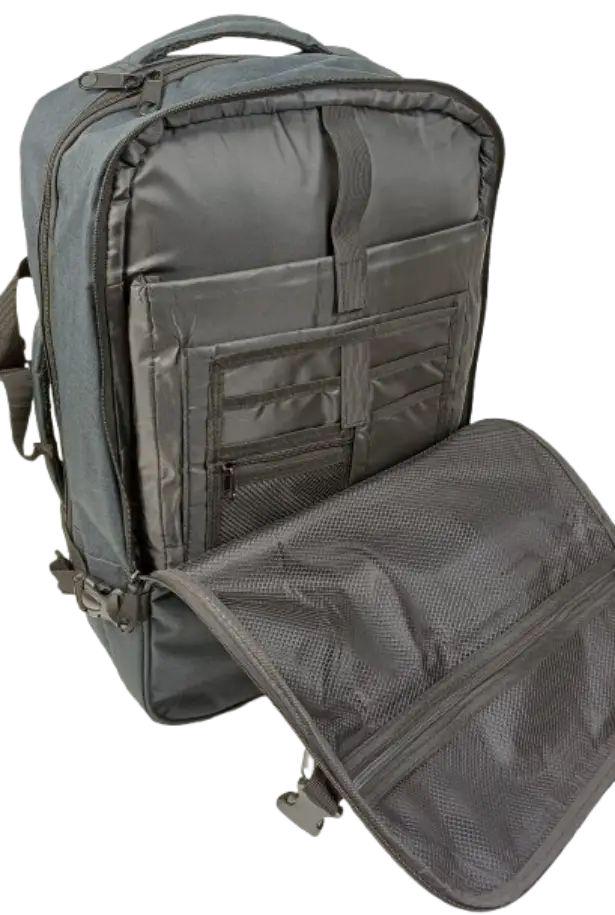 Рюкзак-сумка дорожній Live in style 40 л Темно-сірий (4061461267056) - фото 8 Рюкзак-сумка дорожній Live in style 40 л Темно-сірий (4061461267056) - фото 8