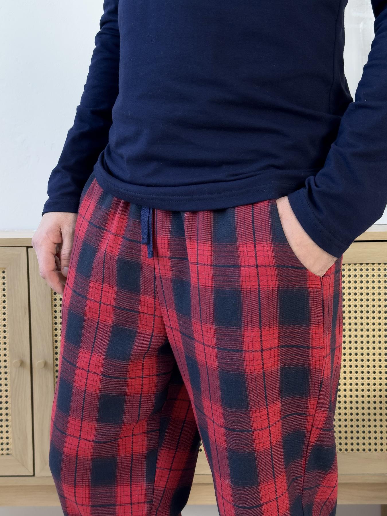 Пижама мужская COSY Глен XL Красно-синий (F220PL20/1) - фото 4