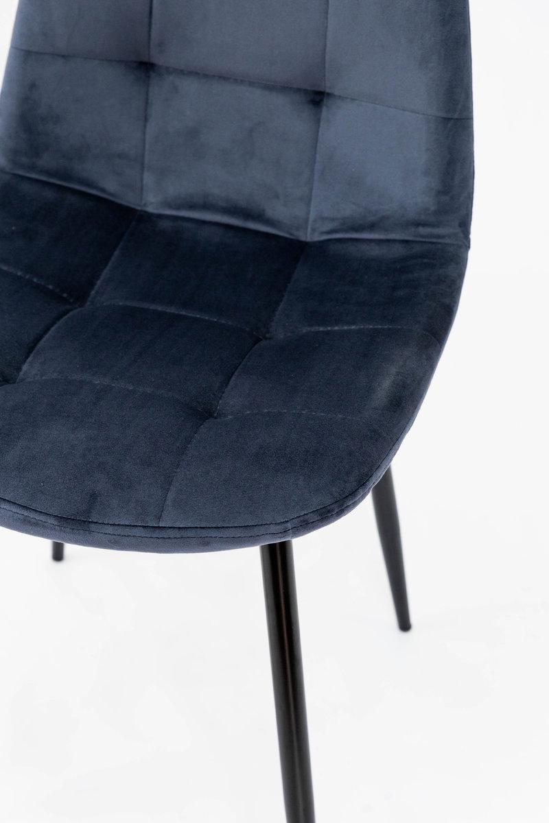 Стул кухонный Микс Мебель Квест Черный/Велюр/Темно-синий - фото 2 Стул кухонный Микс Мебель Квест Черный/Велюр/Темно-синий - фото 2