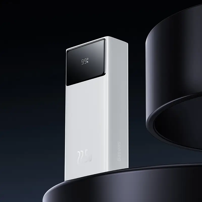 Батарея портативна Baseus Star Lord с Led Digital Display 22,5 W 30000 mAh White (PPXJ30) - фото 7 Батарея портативна Baseus Star Lord с Led Digital Display 22,5 W 30000 mAh White (PPXJ30) - фото 7