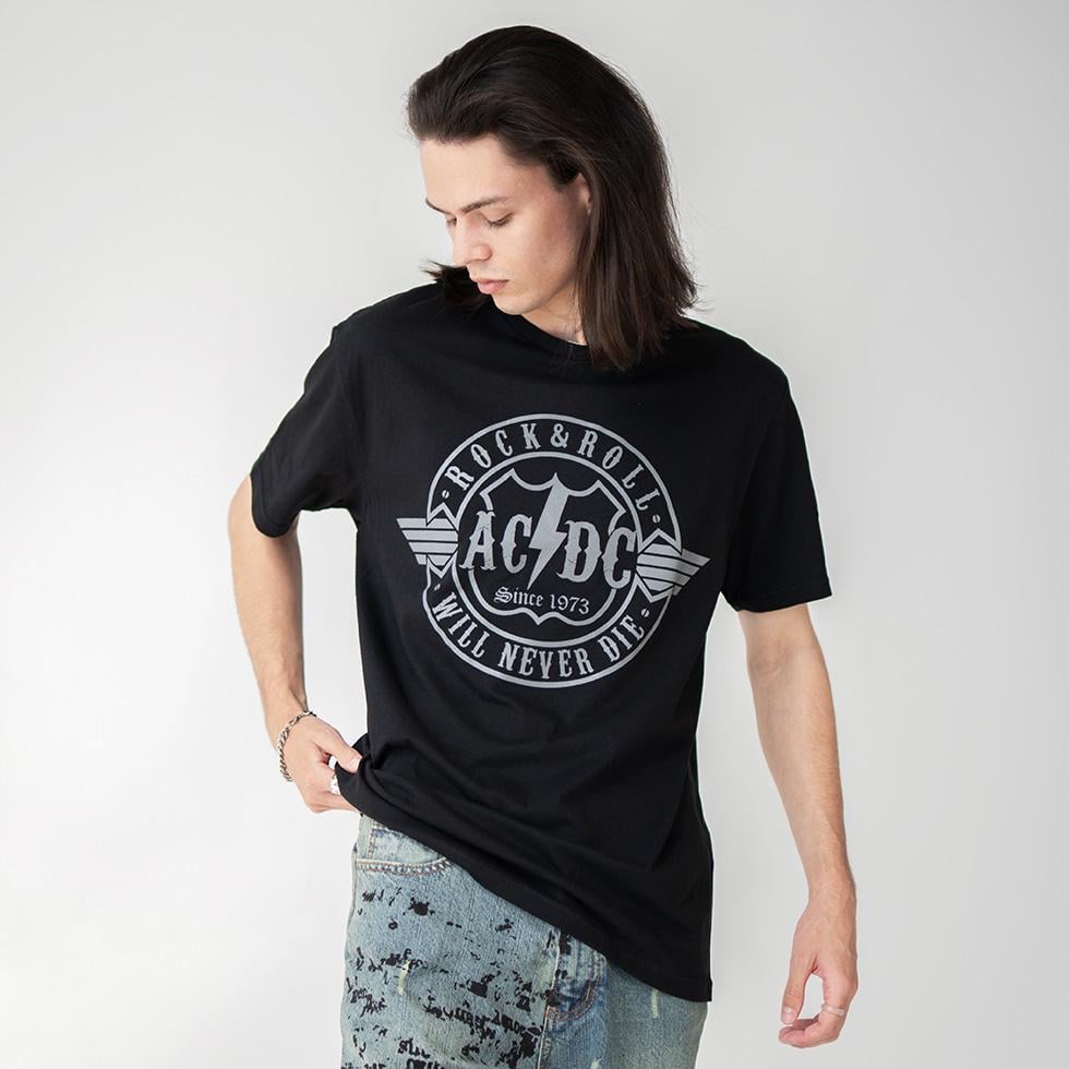Футболка унисекс ACDC Rock'n'Roll Will Never Die 2XL Черный (00000000617)