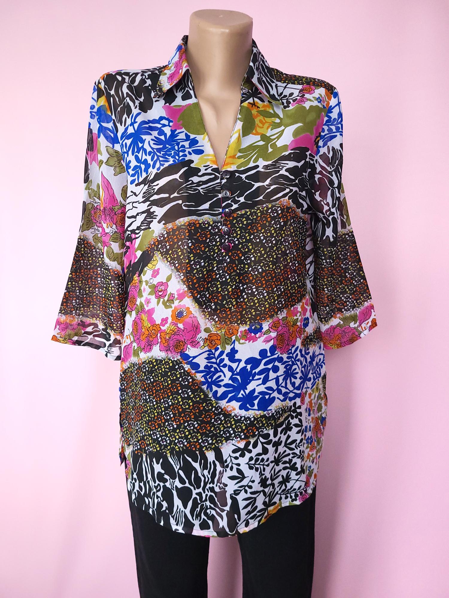 Блузка жіноча ambria selection 12215 XL Різнокольоровий (48) - фото 5