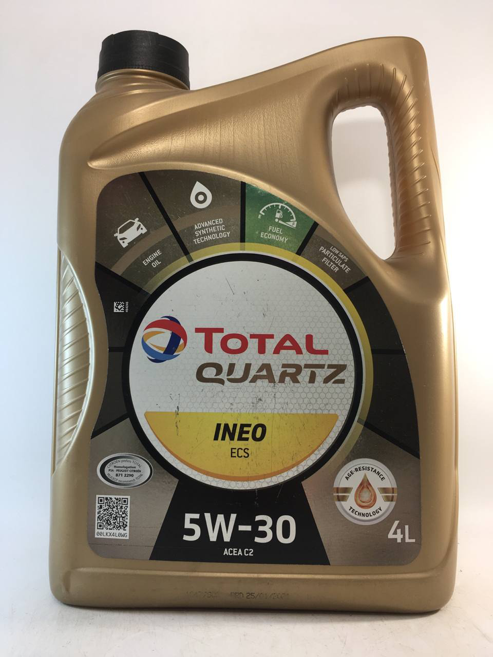 Моторное масло Total Quartz Ineo ECS C2 5W-30 4 л (151510)