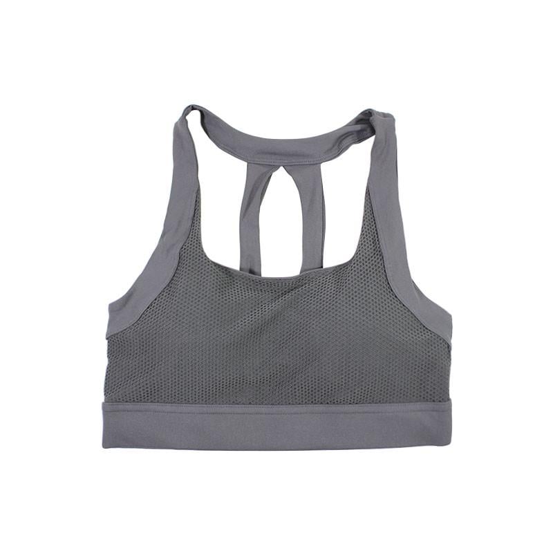 Женский спортивный топ Lesko Y-001 Dark Grey M для занятий йогой фитнесом спортзала Женский спортивный топ Lesko Y-001 Dark Grey M для занятий йогой фитнесом спортзала