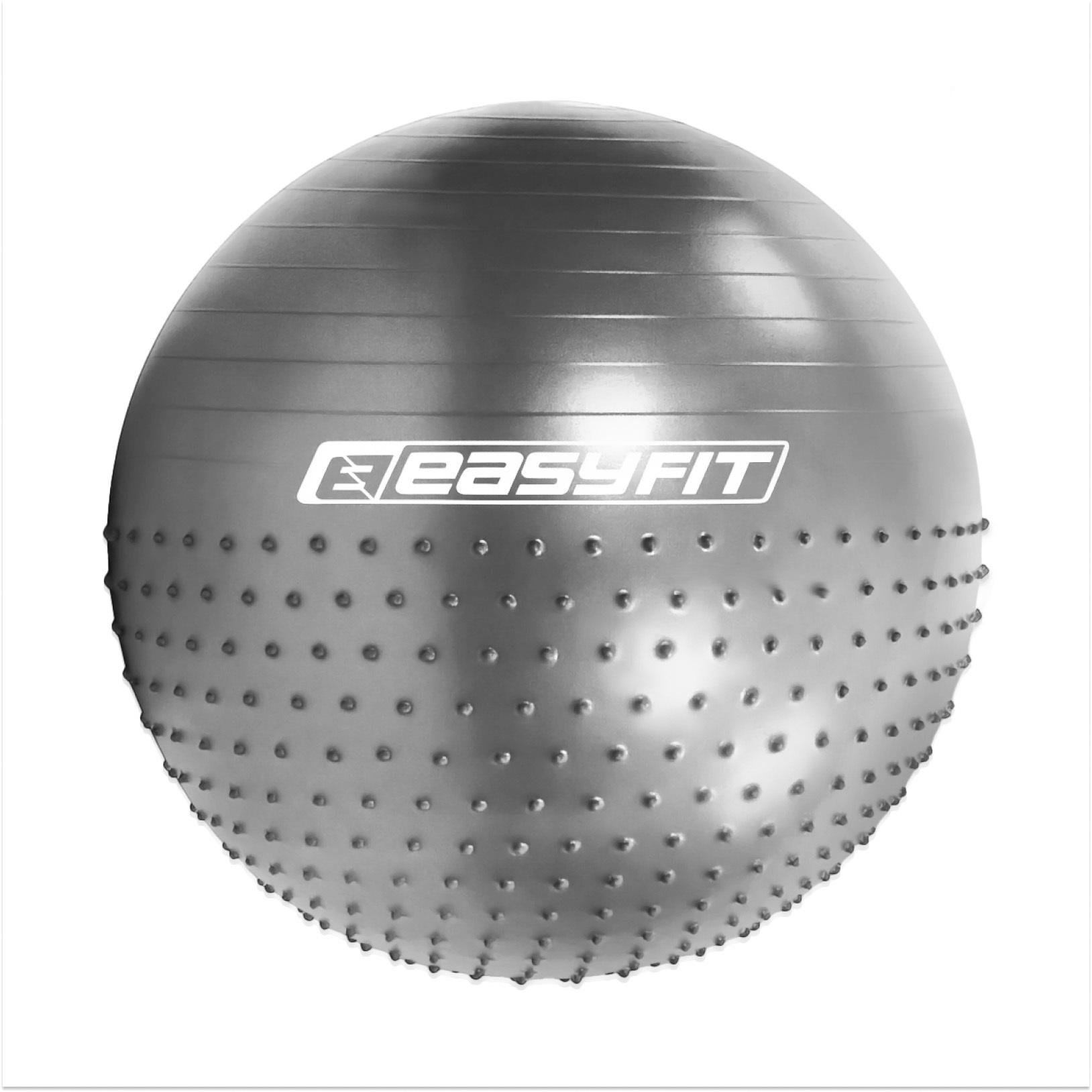 Фитбол полумассажный EasyFit Hybrid 85 см Серый (EF-3013-GY)