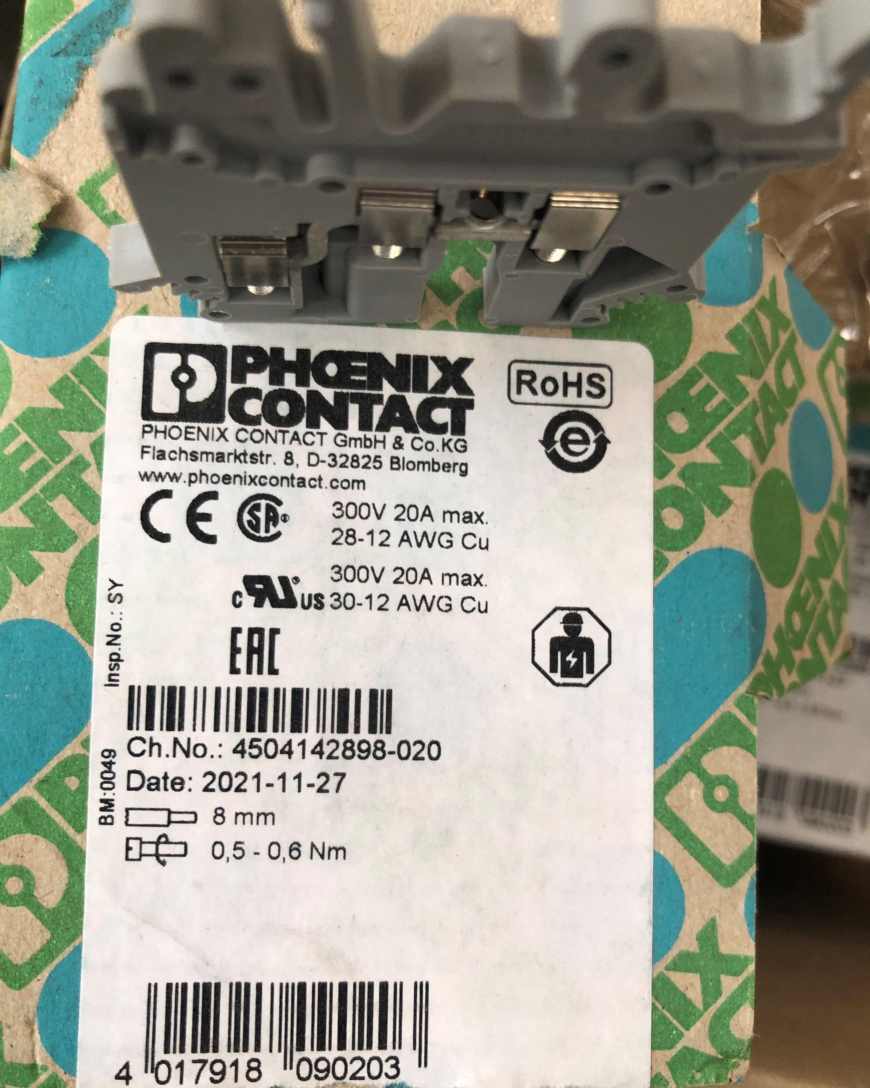 Клема прохідна Phoenix Contact UK 3-TWIN D-32825 - фото 3