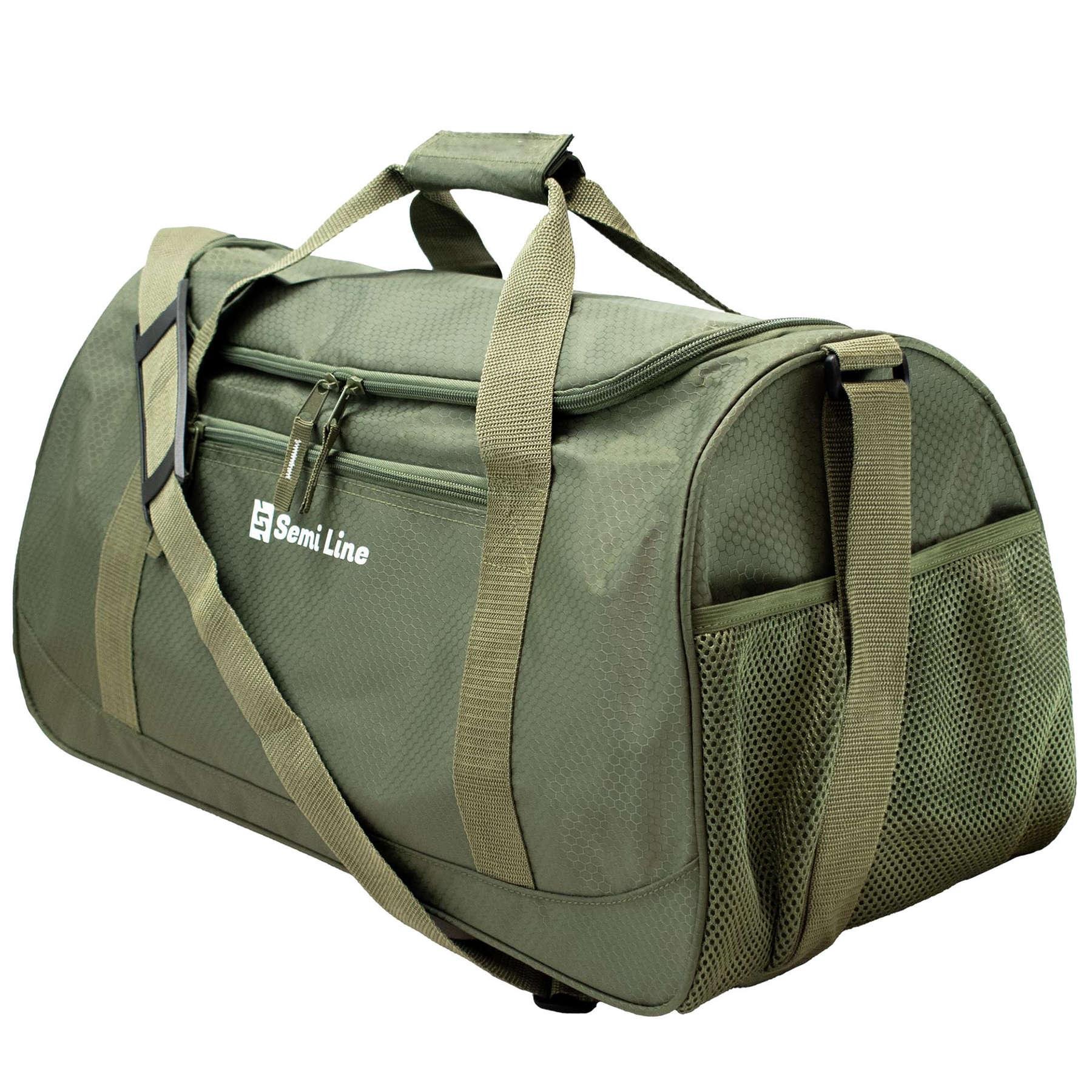 Сумка дорожная SEMI LINE 40 Khaki (A3043-3) - фото 1 Сумка дорожная SEMI LINE 40 Khaki (A3043-3) - фото 1