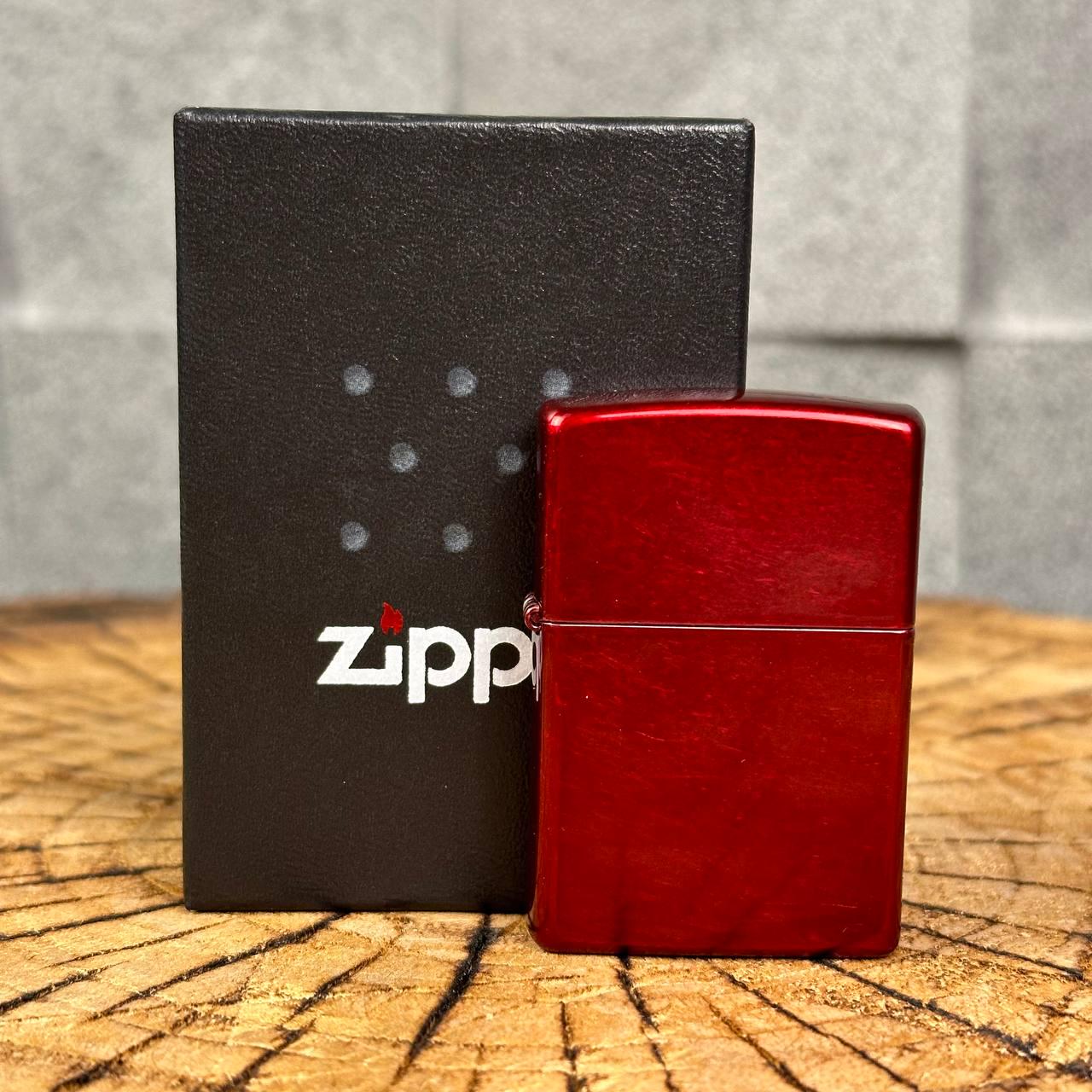 Зажигалка бензиновая ZIPPO Candy Apple в подарочной упаковке Red - фото 4