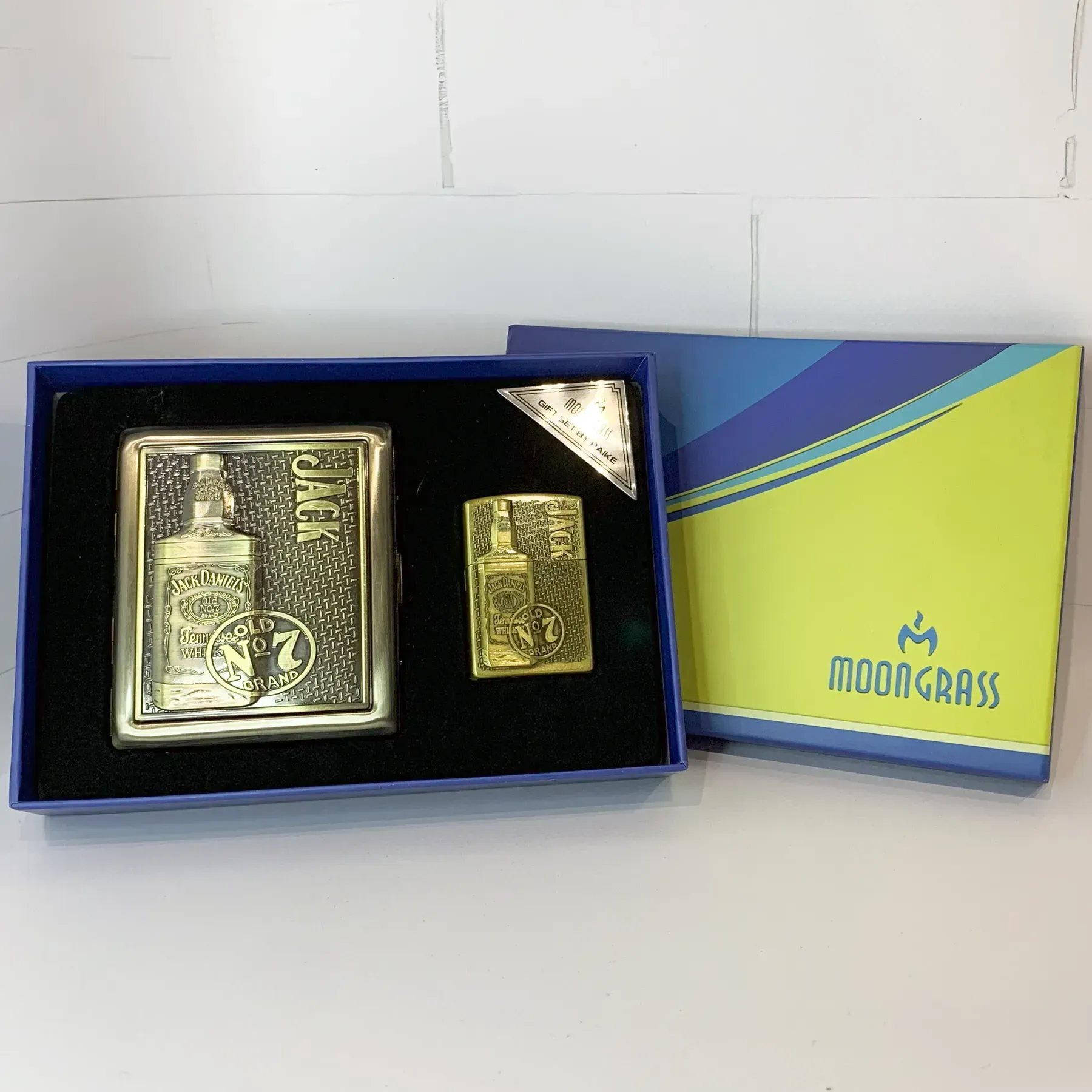 Портсигар на 20 цигарок та запальничка Jack Daniels (wkl-066)