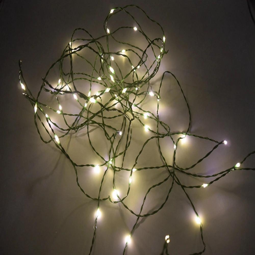 Гирлянда светодиодная Роса с пультом 500 LED 220V 8 режимов IP44 50 м Теплый белый (24004) - фото 5