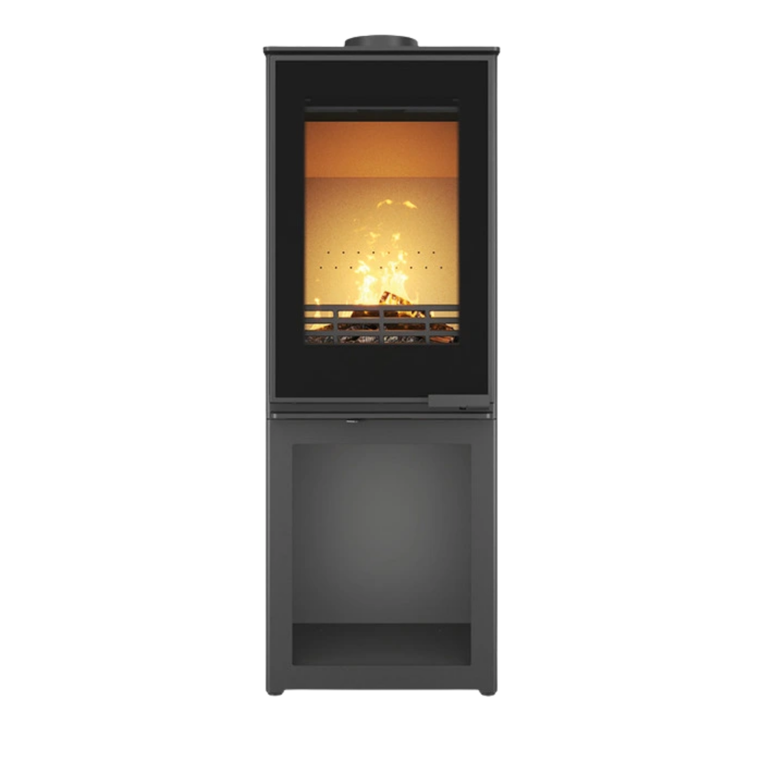 Печь-камин на дровах стальная KAWMET VENUS S16 L-Box Decor 9,5 кВт (WS16-LBox-Decor)