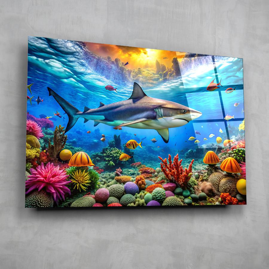 Картина на стекле NovellaPrint Морское королевство 60х40 см (406.1) Картина на стекле NovellaPrint Морское королевство 60х40 см (406.1)