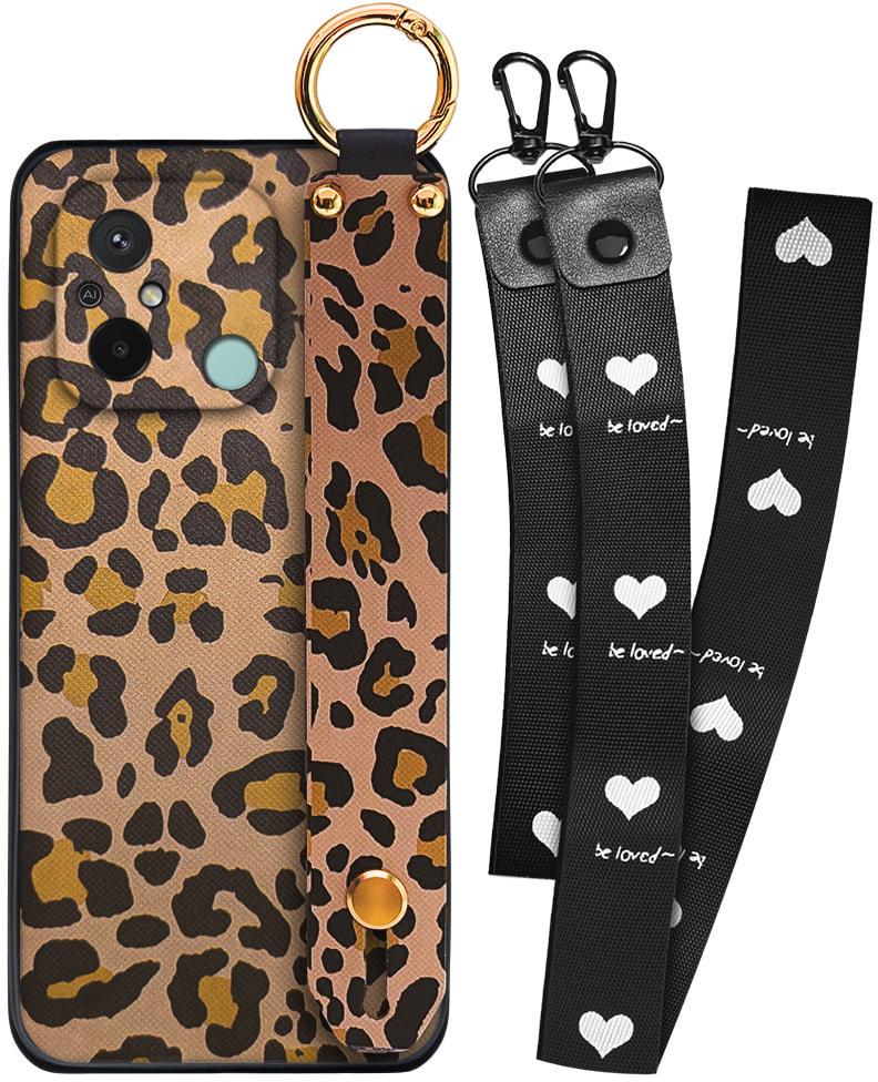 Чехол SHLab Xiaomi Redmi 12C Leopard+ два ремешка с карабином (34370)