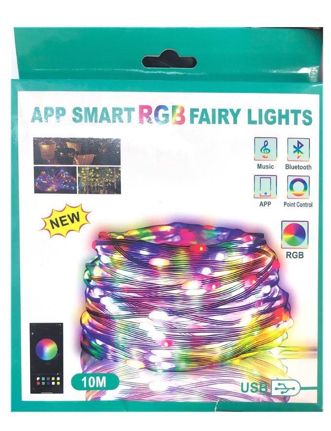 Гірлянда музична 10 м RGB LED USB Bluetooth з пультом (407015) - фото 10