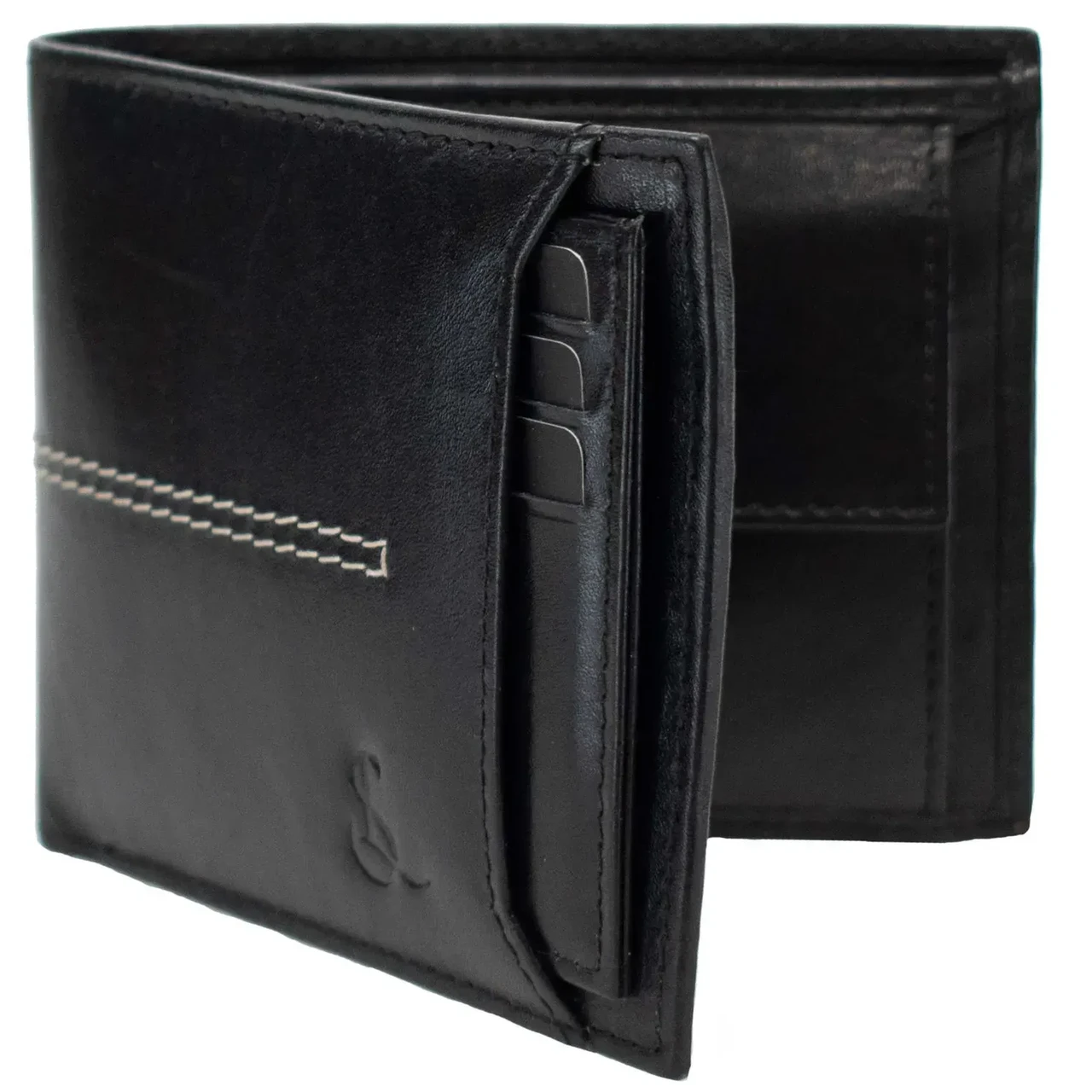 Портмоне мужское кожаное Semi Line P8267-0 RFID в коробке Черный (DAS303155)