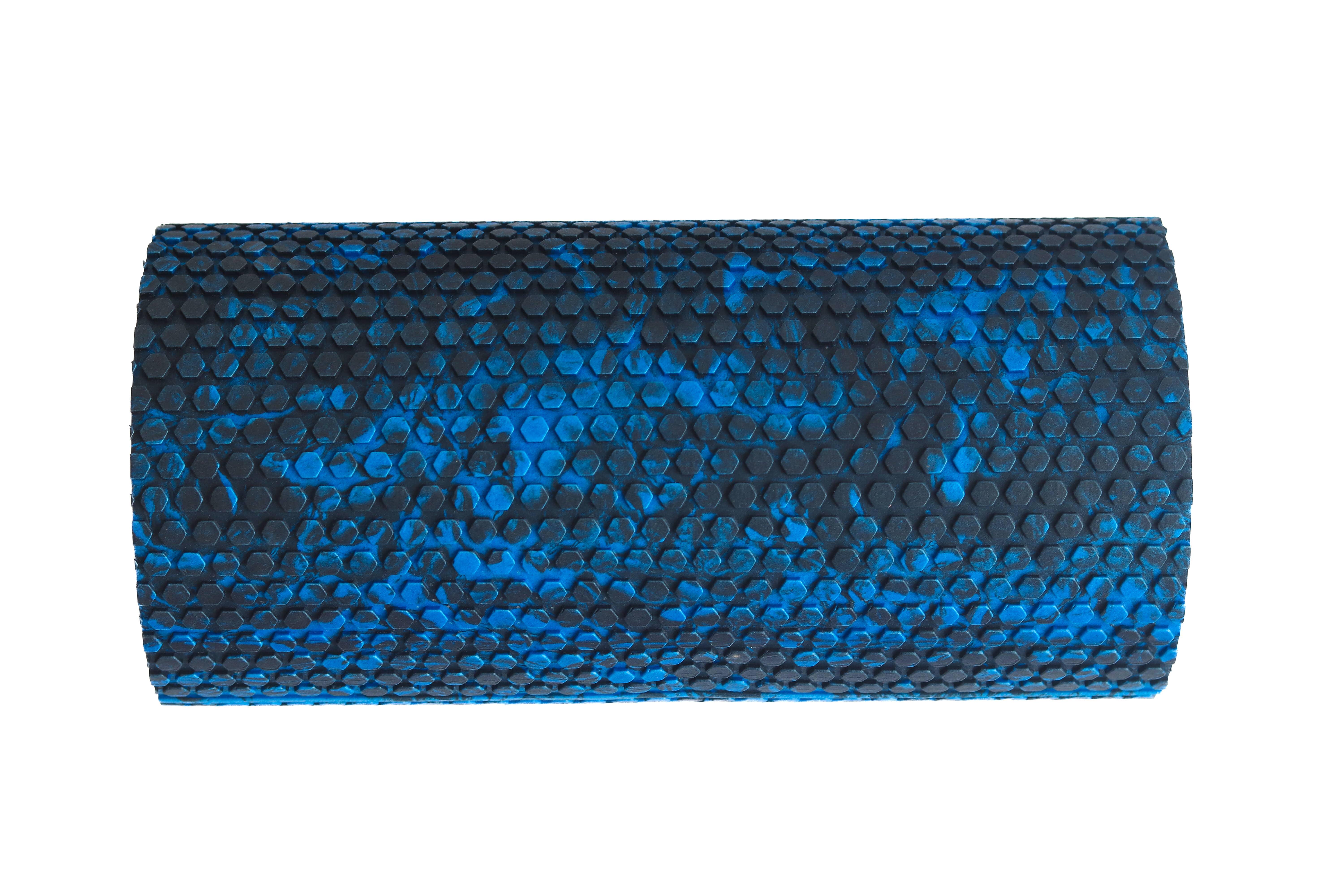 Массажный ролик для спины и тела MFR roll 30х15 см Black/Blue - фото 3