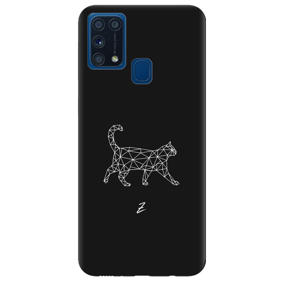 Силиконовый чехол Zorrov для Samsung Galaxy M31 - White cat (14190050195099474)