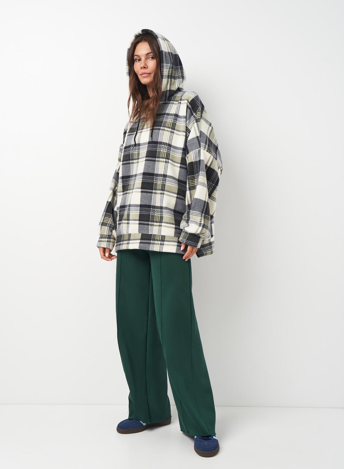 Толстовка на флисе Купер женская р. 56 Хаки (2119329501) - фото 3 Толстовка на флисе Купер женская р. 56 Хаки (2119329501) - фото 3