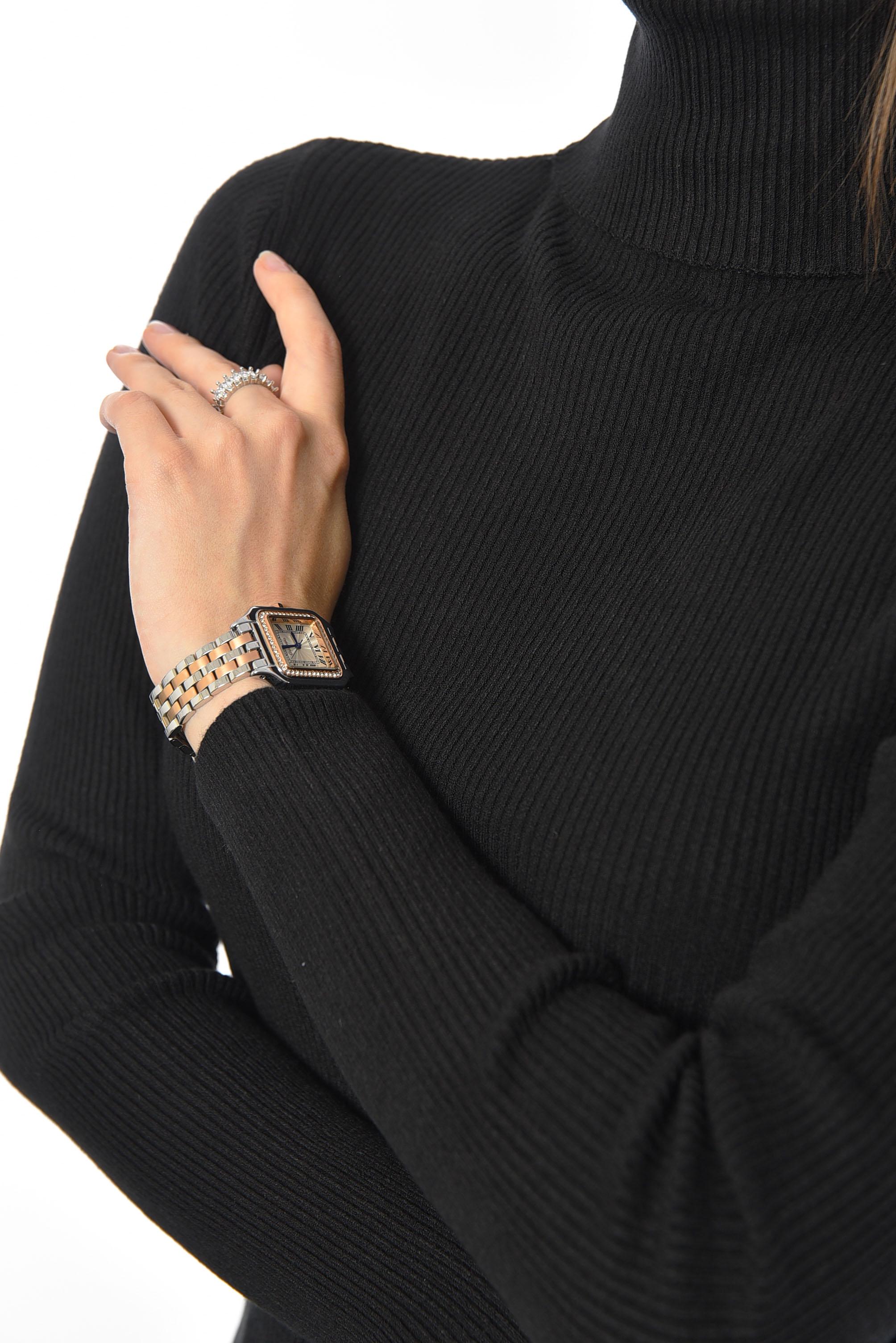 Гольф женский однотонный S-M Черный (191257) - фото 4