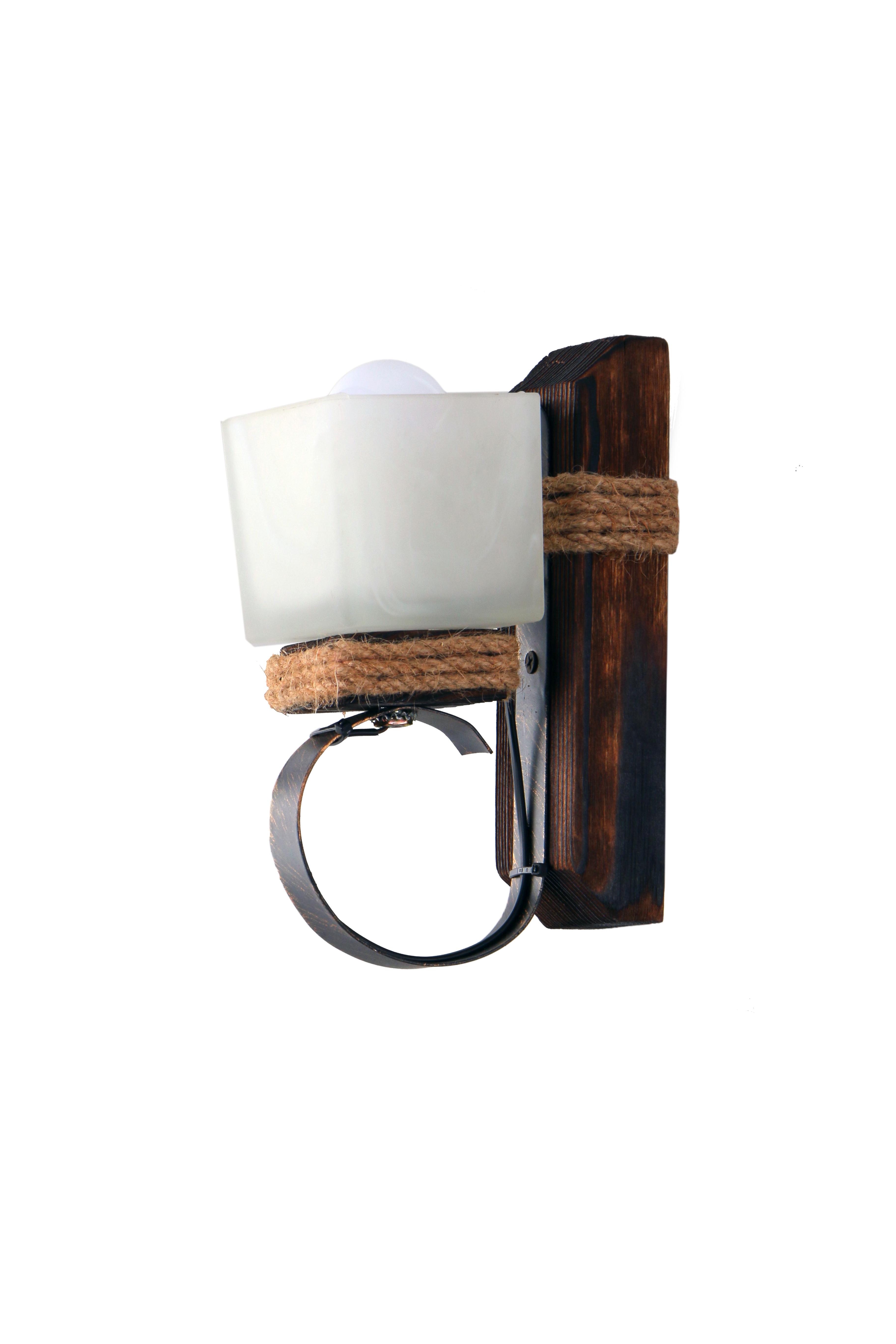 Бра деревянное Sirius темный обжиг на 1 плафон (S7001/1)