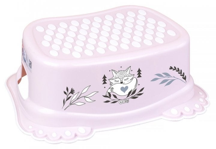 Подставка для ног Tega Baby Лисичка с противоскользящей резиной Розовый (PB-LIS-006-130)